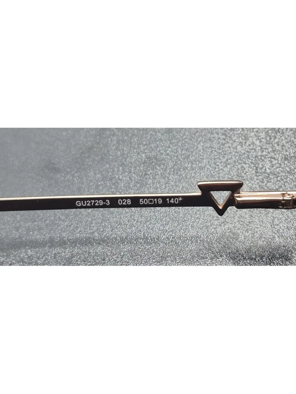 Guess Eyeglasses Frame GU2729-3 028 Rose Gold 50-19-140 Metal Half Rim FRAMES